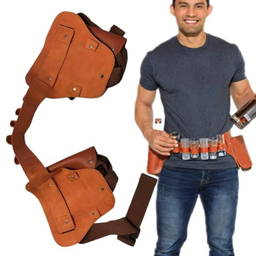 Beer Holster Belt - Waist Strap Beer Holder, Beer Soda Belt Holster | Waist Strap Drink Beer Bottle Holster Belt, Drink Holster Beverage Can Holder Belt for Women