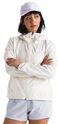 The North Face Women's TNF Cyclone Wind Jacket, White Dune, Large