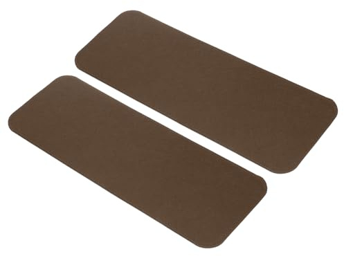 QUARKZMAN 2 Piezas Formador de Base para Bolsos, 13.8x5 Pulgadas - Insertos Rectangulares con Esquinas Arqueadas para Carteras, Totes, Mochilas o Bandoleras - Color Café