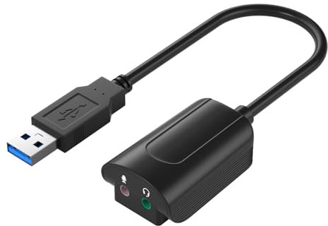 Tarjeta de sonido USB portátil USB 7.1 tarjeta de sonido externa, adaptador de sonido dinámico, no necesita controlador