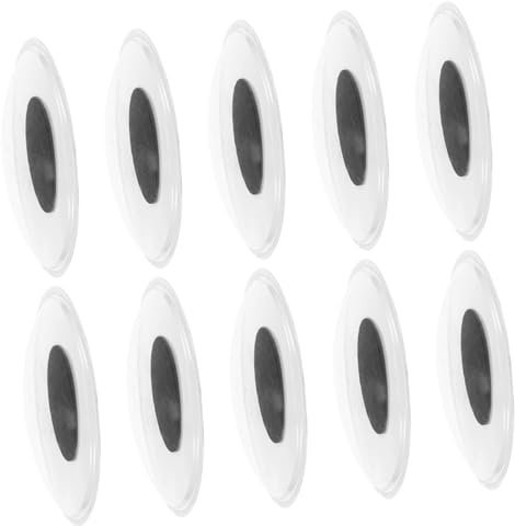 Veemoon 10 Piezas Patch de Ojo de Juguete Lujoso Ojos móviles Adhesivos para Manualidades Globo Ocular Pegatinas de polivinilo