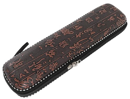 STOBAZA Bamboo Flute Storage Box Case for Dizi Instrument Zipper Carry Bag for Musicians Travel