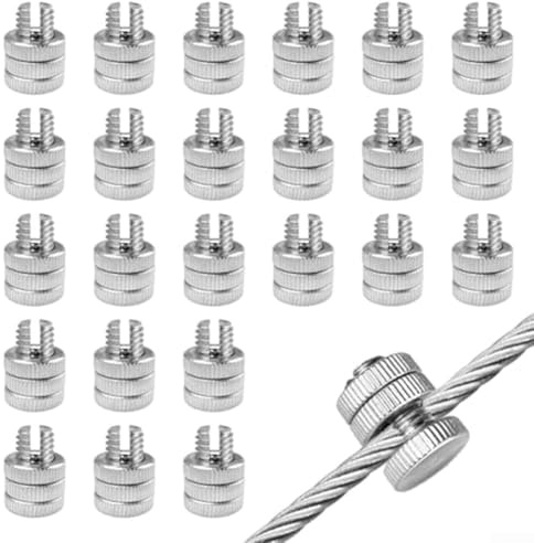 Kit di 24 connettori a bullone diviso in alluminio per giunzioni di cavi e connessioni di alimentazione per recinzioni - Morsetto per giunti elettrici esterni resistente alle intemperie compatibile