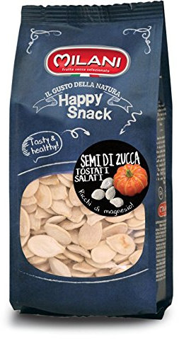 10 buste da g200 (2 kg. di prodotto) di semi di zucca tostati e salati (sale iodato)