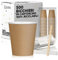 Cubex Professional Lot de 500 gobelets en carton pour café, eau ou boissons chaudes et froides