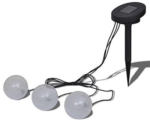 Tidyard 3er LED Solarkugeln Kugelleuchte Solar Schwimmleuchte Teichdeko Schwimmkugeln Solarleuchten Solarlampen für außen Pool Licht Dekoleuchte Teichbeleuchtung