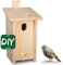 GARDIGO® Nistkasten Bausatz für Gartenrotschwanz I Vogelhaus zum selber Bauen I Made in Germany I Vogelhäuschen aus Holz zum aufhängen