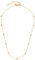 JEWELS BY LEONARDO Halskette Ciao Mini • Anker-Kette aus goldfarbenem Edelstahl • mit klaren, eingefassten Glas-Kristallen • 40-45 cm Länge • Geschenk Damen Schmuck • 022919