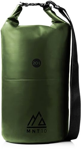 MNT10 Dry Bag Premium Packsack wasserdicht mit Tragegurt I Dry Bags Waterproof in 10l oder 20l I Wasserfeste Tasche für Reisen, Outdoor und Camping I Seesack robust und widerstandsfähig