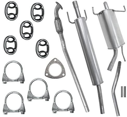 Polmo Schalldämpferset Auspuffanlage Auspuff für Opel Corsa 3 III C 1.0