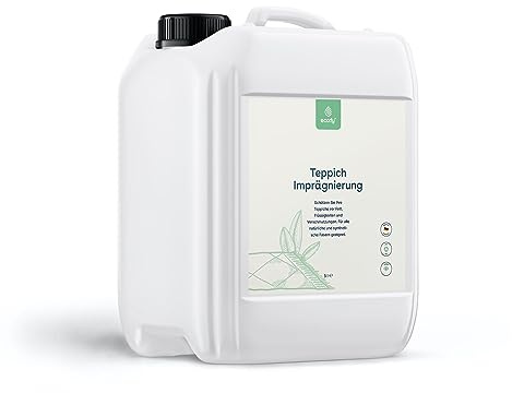 eco:fy Imprägnación para alfombras en aerosol contra humedad, manchas y suciedad para fibras naturales y sintéticas, protección después del limpiador de alfombras (5 l)