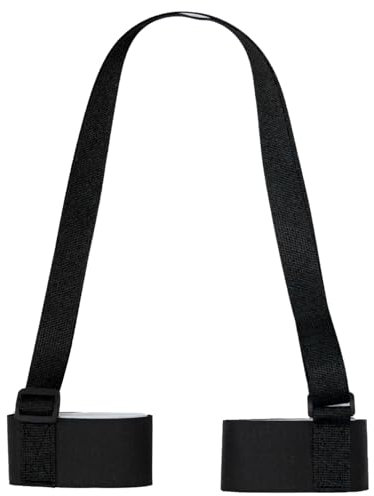 Four Hammer Verstellbarer Ski-Tragegurt, Multifunktional, DREI Farben verfügbar, Ski-Zubehör für einfachen Transport Ihrer Skiausrüstung. (Black)
