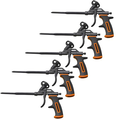 5x Schaumpistole Bauschaumpistole Teflon PU Schaum Montageschaumpistole mit Antihaftbeschichtung