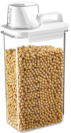 Fyfjur Contenitori per Pasta, Contenitori Alimentari, contenitori alimentari Plastica, Barattoli Cucina con Coperchio per Alimenti Set, Utilizzato per la Conservazione di Farina, Muesli (2300ml)