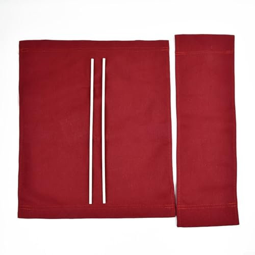 Gbtdoface Elastisches Tuch, Stuhlhusse aus Stoff, für Regiestühle, Ersatz-Sitzbezüge, elastisch strapazierfähig strapazierfähig Austauschbar Hocker Protector (rot)