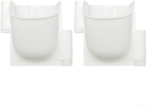 Oniissy 2 scatole verticali per piante da giardino senza suolo creano una parete verde per te, giardino verticale per balcone, patio, vasi impilabili (bianco)