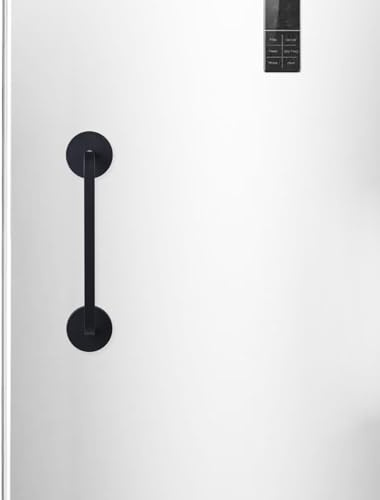 Magnetic Door Handle for Refrigerator, Heavy Duty Magnet Fridge Handle, Replacement Pull Bar for Fridge, Ferrous Entry Door, Metal Garage Door, Black, Pack of 1