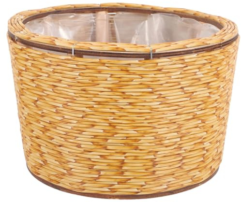 JOINPAYA Panier De Jardinière Tressé Main Panier De Rangement pour Plantes Et Fleurs Style