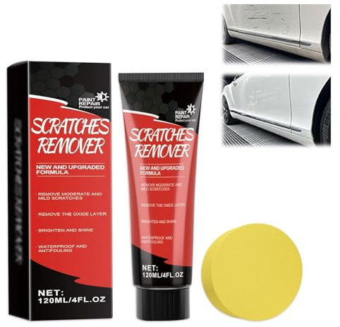 Eliminador de Arañazos de Coche,Car Scratch Remover,Kit de Quitar Rayones Coche,120ml Reparador Arañazos Coche,Pulimento Coche Arañazos,Scratch Remover Kit for Deep Scratches,120ML