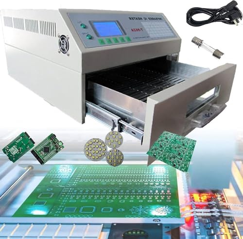 Liten Reflow Lödmaskin Värmare T962 Smd Reflow Lödugn Smt Rework Station Smoke Upgrade Reflow Oven Lödstation 962A