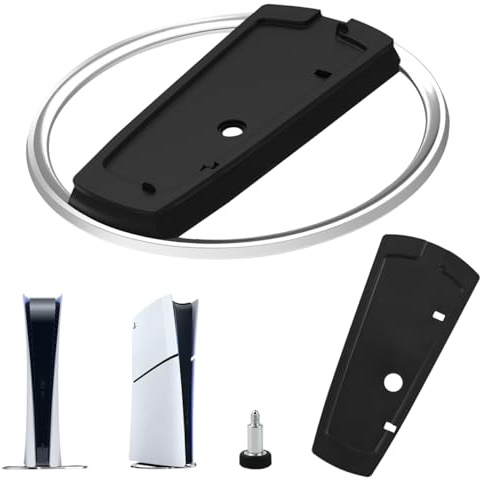 Supporto Verticale per console PS5 Slim e Play 5, PS5 Slim/PS5 per Playstation 5 dischi e digitale, base di ricambio compatibile con PS5 Slim Disc e digitale Console da gaming