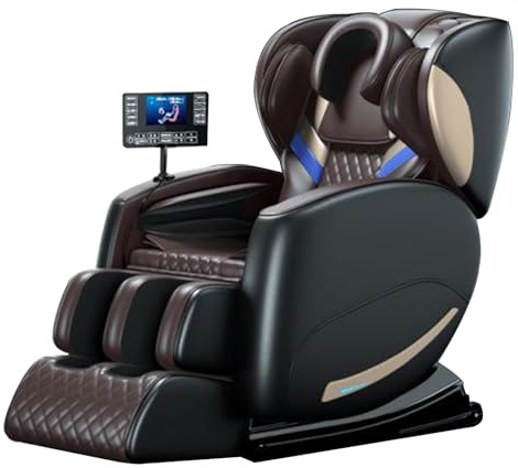 Silla de masaje inteligente de gravedad cero, múltiples programas de masaje, silla reclinable suave para uso doméstico con pantalla táctil para ancianos, mejora la calidad de vida