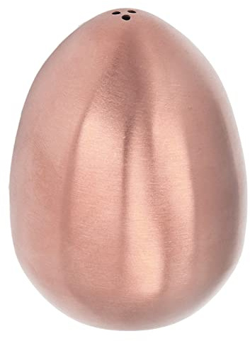 Thonlai Shaker per Uova, Spezie, Barattolo per Condimenti, Shaker per, Saliera, in Acciaio Inox, a Forma di, Contenitore per Condimenti, Decorazione per la, con C (Oro rosa)