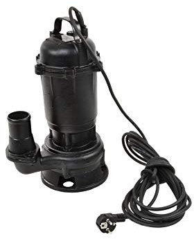 BSD Bomba de Aguas Sucias - Bomba Sumergible con Trituradora, Cuerpo en Hierro Fundido - Bomba de Inmersión para Aguas Residuales WQD 10-8-0,55-550W, 17 000L/h, Altura de Impulsiòn máx. 8m