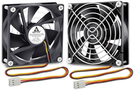 GDSTIME 12V CPU PC Fan 92mm Computer Fan 3 Pin 92 x 25mm CPU Cooler 9CM 9225 DC Brushless Cooling 12V Case Cooler For PSU Inverter GPU Cabinet