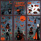 BBLIKE Lot de 9 Feuilles d'images de Fenêtre d'Halloween – Décoration Horreur d'Halloween Avec Loups-garous, Sorcière, Diable, Château, Homme de Citrouille, Décoration de Fenêtre Pour Portes en Verre