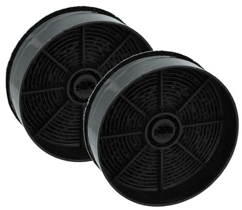 vhbw 2x Filtres à charbon actif compatible avec Faber INKA SMART HC X A52, INKA SMART HC X A70 hotte aspirante - 12,4 cm