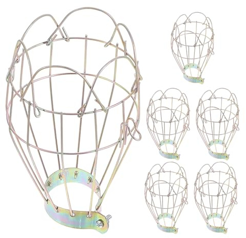 ibasenice 6piezas Protectora para Lámpara De Calefacción De Reptiles Pantalla Anti-escaldaduras De Malla para Lámpara De Hábitat para Lagartos y Polluelos