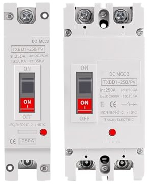 Interruttore MCCB, protezione da sovraccarico, interruttore di protezione per pannelli solari fotovoltaici, isolatore batteria 150 A 250 A (1P,250A)