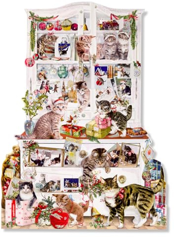 Coppenrath Verlag A3-vägg-adventskalender – katter i advent