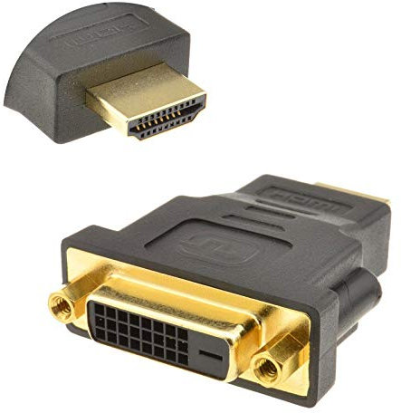 DVI-zu-HDMI-Adapter (DVI-D Dual Link 24+1) Mit Vergoldetem Kabel - 1080P Full HD-Konverter Für Frau-zu-Mann-Anschlüsse