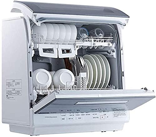 Fully Automatic Drying and Sterilizing Desktop Dishwasher, Intelligent Stand-alone Dishwasher, Rotary Jet Water Flow, 80 & deg; C High Temperature Cleaning