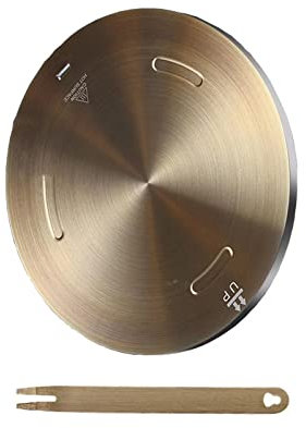Grouarty - Piastra diffusore di calore da 28 cm, in acciaio inox, adattatore per cottura a induzione, piastra per piano cottura a gas elettrico in vetro, piastra convertitore per piano cottura a