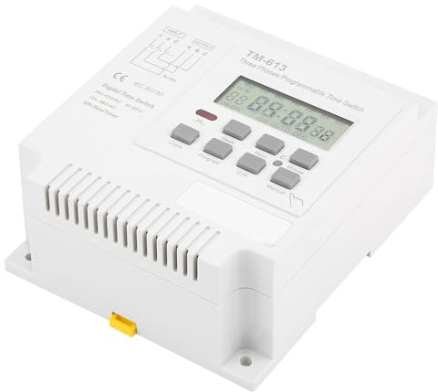 Tidsrelä Programmerbar Timer 380v Timer, 3-fas Strömtimer Väggbrytare Timer 3-fas Digital Tid Veckoreläkontroll Strömtimerbrytare