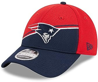 New Era New England Patriots NFL 2023 Sideline Red Blue 9Forty Stretch Snapback Cap - One-Size