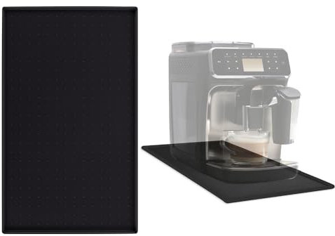 Blumtal – Silikonmatte, 60 x 40 cm, Schuhmatte Abtropfmatte, rutschfest, Abtropfmatte Geschirr, langlebige Silikonmatte Küche, Unterlage Kaffeemaschine, schwarz