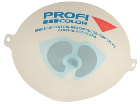 AllorA ProfiColor Schnellsieb | Lacksieb | Nylon Schnellsieb | Einweg Lackfilter | 125/190/260 μm | 125 Stück im Pack (125 µm | blau)