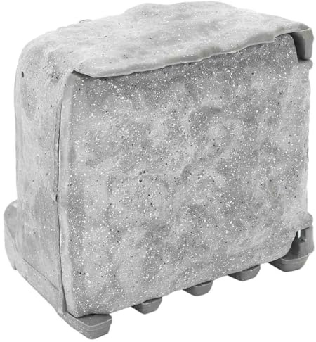 vidaXL Außensteckdose 4-fach, Steckdosensäule mit 4 Steckdosen Erdspieß Lichtsensor, Gartensteckdose mit Klappdeckeln, Energiesäule, Schwarz Grün PP