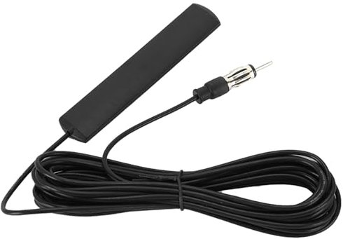 Universal DAB AM/FM Car Antenna - Windshield Mount Radio Aerial for Cars, RVs, SUVs, Receiver Tuners - Black