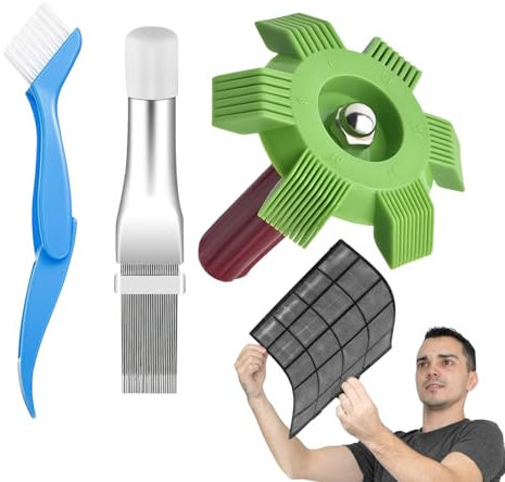 Bvizyelck Redresse-Ailettes Pour Radiateur | Peigne Redresseur Pour Climatisation | Accessoires Maison, Évaporateur Climatiseur, de Réparation Radiateur pour Chambre Garage Intérieur Extérieur Atelier