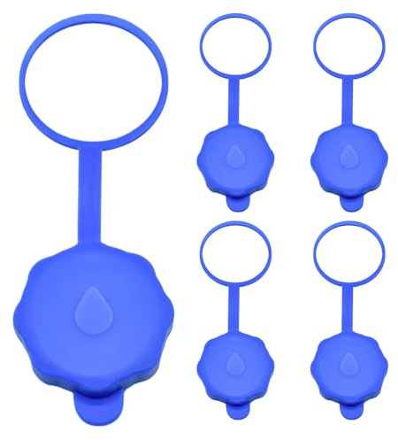 Tapones Para Garrafa De 19 Litros,5 Unidades De Tapa De Reemplazo Para Recipiente | Tapa Reutilizable De Silicona Sin Derrames Para Garrafas De Agua De 19 Litros Uso Doméstico Viajes Acampada