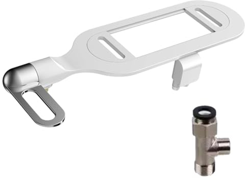 ANMITI Accesorio de bidé para inodoro de doble boquilla, asiento de inodoro, no eléctrico, delgado, para inodoros existentes, pulverizador femenino