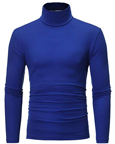 Camiseta Termica Hombre Manga Larga Invierno Camisa Algodón Cálido Cuello Alto Ligero Ropa Interior Funcional para Hombre Top Elástica Y Transpirable