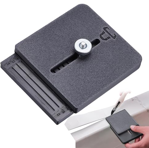 Hozaenwa Edge Wrap Cutting Template Tool | Portable Adjustable Handheld DIY,Window Edge Film Cutting Aids - for Cabinet Table Car Window Furniture Wallpaper