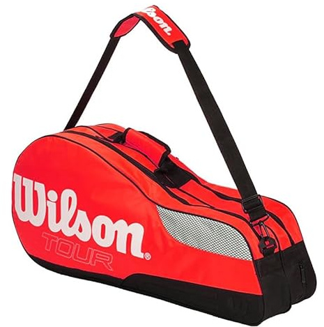 Wilson Tour Racket Bag, Fits 4 Racquets, Separate Shoe Compartment