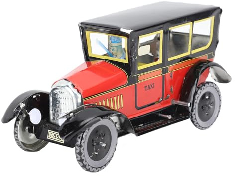 Yechiry Voiture Jouet à Remonter, Jouet Mécanique en Fer Blanc Vintage, Voiture Décorative au Design Classique, Idéale pour Les Fêtes, Anniversaires, Noël et Halloween